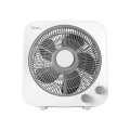 美的（Midea）电风扇鸿运转叶页台式风扇轻音低噪转叶风扇台式倾倒断电定时灰白 色KYT30-21MA