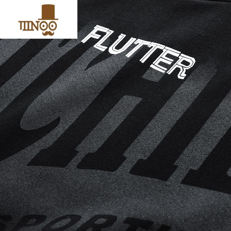 YANXU大码卫衣男套头宽松圆领潮胖子加肥加大胖人印花潮牌男卫UX高清大图