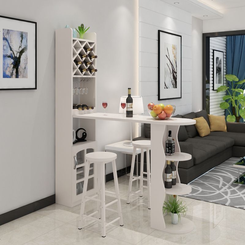 客厅家用吧台桌简约现代隔断柜欧式酒柜玄关柜简易靠墙实木小吧台视频