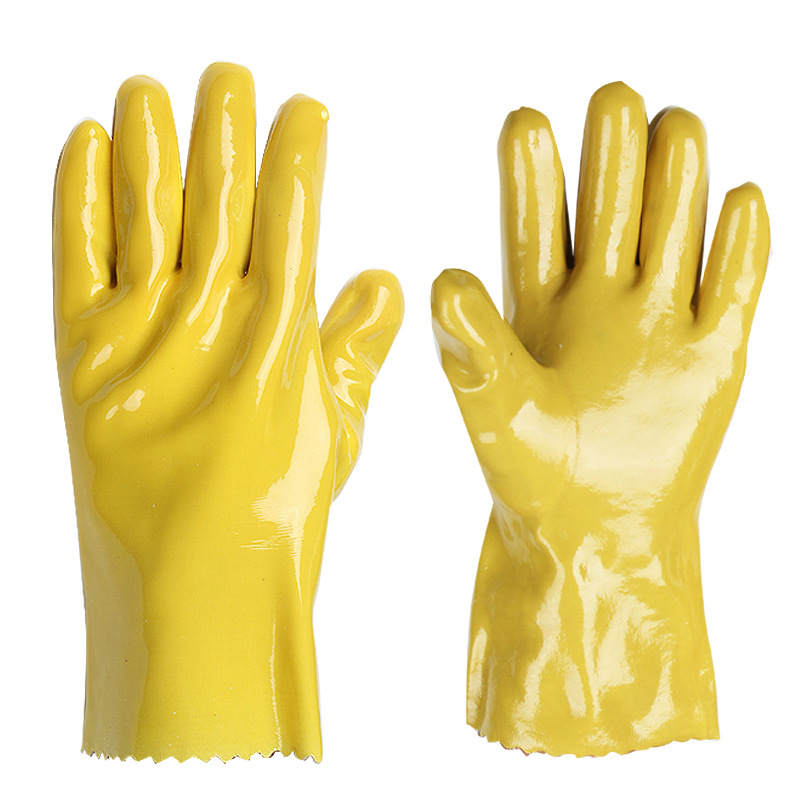 谐晟 浸塑手套劳保耐酸碱手套 中款 1双(两双起发)高清大图