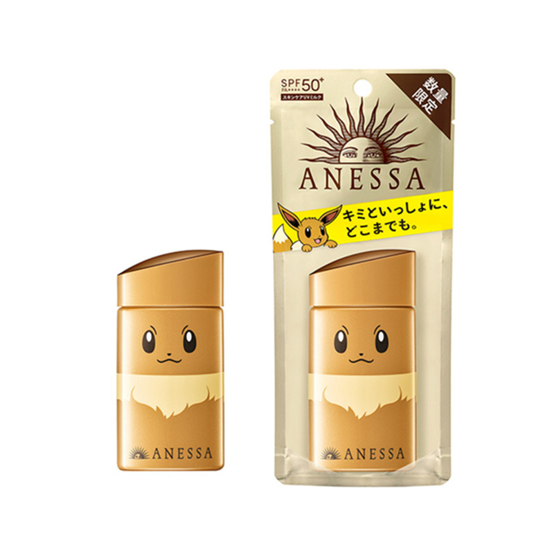 日本安耐晒安热沙防水防晒霜 宝可梦联名皮卡丘胖丁限量款60ml 新款