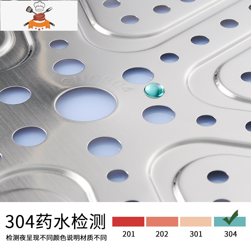 304不锈钢蒸架蒸盘蒸片圆形蒸屉蒸包子蒸笼垫炒锅蒸锅蒸篦子家用 敬平高清大图