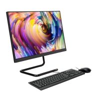 联想(Lenovo)AIO 逸 24 十代酷睿i5 23.8英寸 高性能娱乐个人家用商务高效办公一体机台式电脑(i5-1035G4 16G 512GB SSD 高色域)黑色