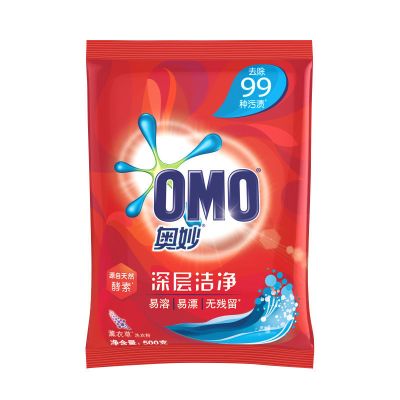 奥妙洗衣粉500g家庭装深层洁净薰衣草持久留香机洗手洗酵素不伤手 深层洁净薰衣草500g*1袋