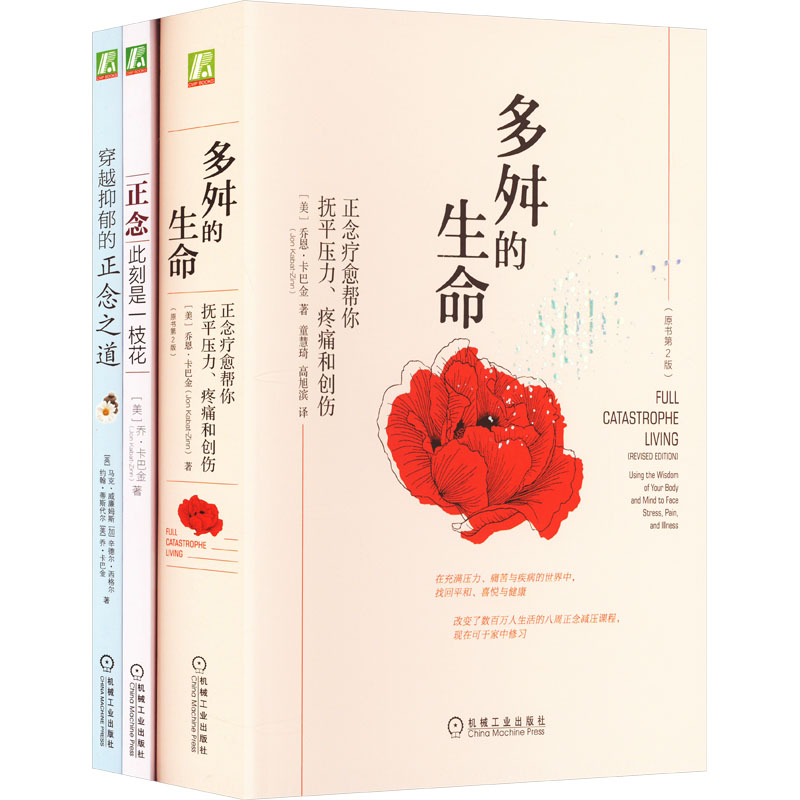 [醉染正版]卡巴金心理学作品集(全3册) 机械工业出版社 (美)乔恩·卡巴金 等 著 童慧琦,高旭滨 等 译 自由组合套高清大图