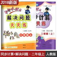 黄冈小状元二年级上册同步计算天天练+解决问题天天练2本套装 RJ版人教版 同步专题类 小学2年级上册教材同步辅导资料