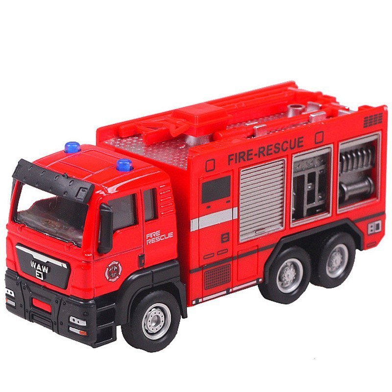 速翔玩具仿真合金车模汽车模型消防水炮车儿童玩具车迷你金属汽车市政