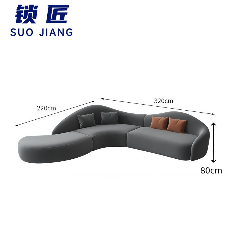 锁匠 沙发1+1+3+茶几套高清大图