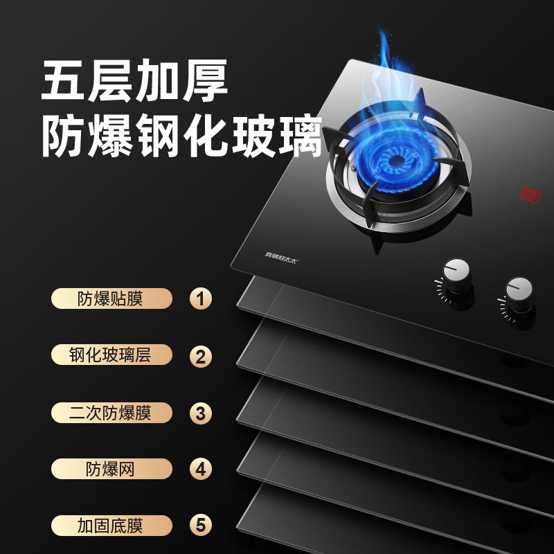 真情好太太燃气灶双灶家用天然气 4.8kW猛火灶具 台式嵌入式煤气灶双灶 HTT-R02A 天然气(不含安装)