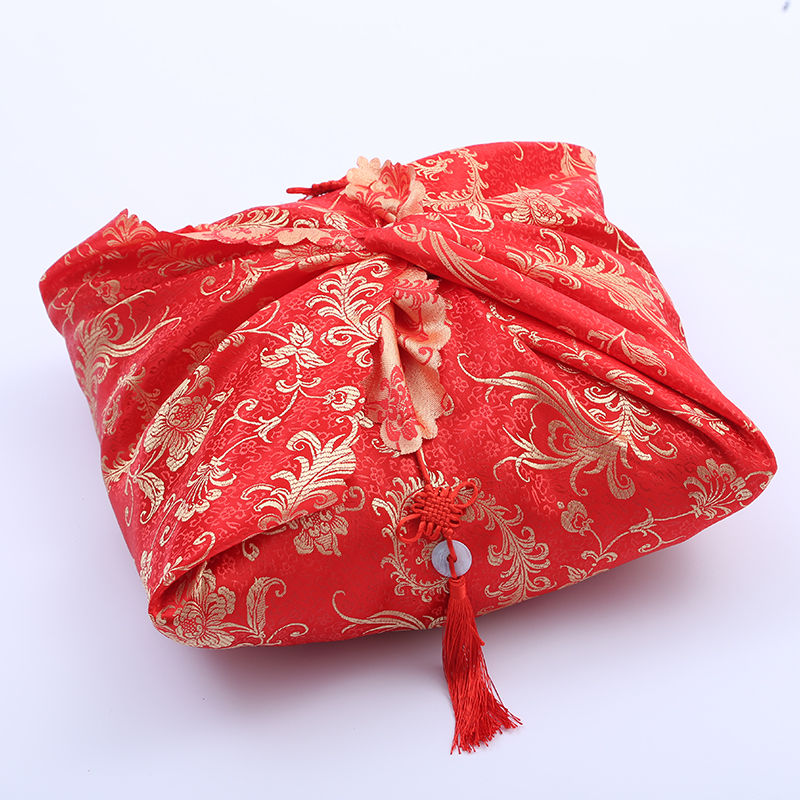 结婚用红包袱皮女方新娘陪嫁嫁妆红色婚庆用品包裹布大码娘家大全