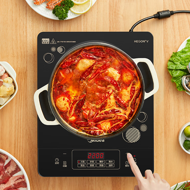 美的(Midea)MC-DZ03SZ 多功能电磁炉 350*280*60mm(单位:台)黑色高清大图