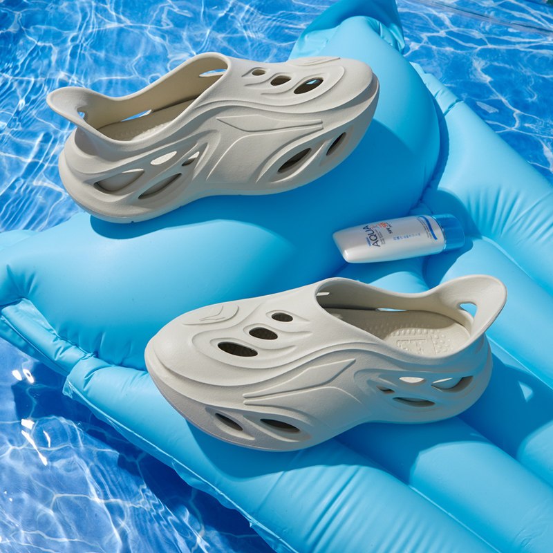 361°洞洞鞋游鲸飞标凉鞋男夏季新款户外休闲轻便透气男士拖鞋