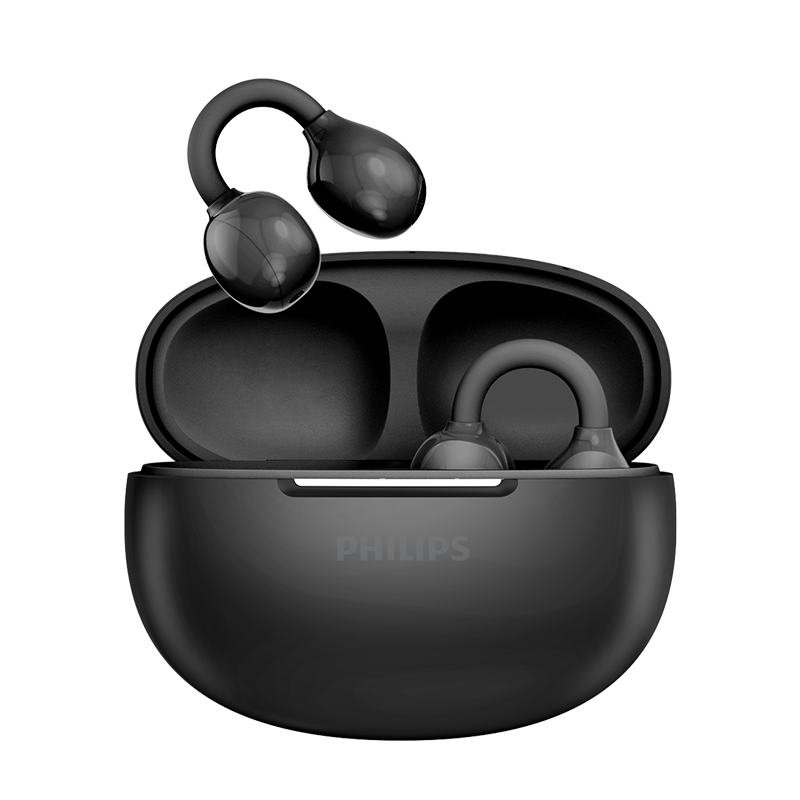飞利浦(PHILIPS)耳夹式蓝牙耳机TAQ2320 黑色