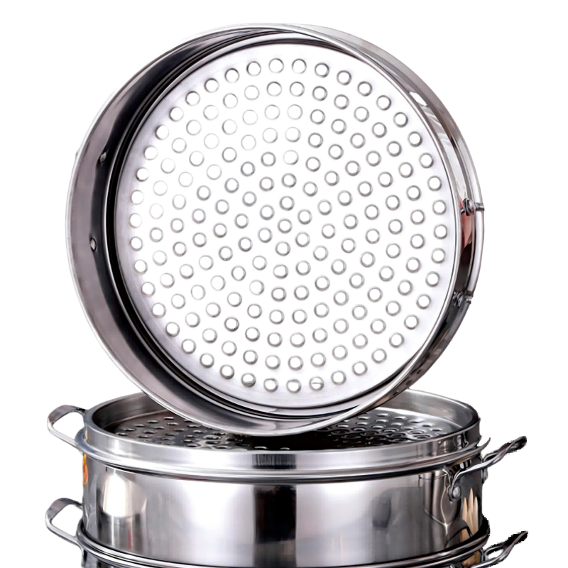 烹巅Poondear 不锈钢蒸笼 直径 26.5cm