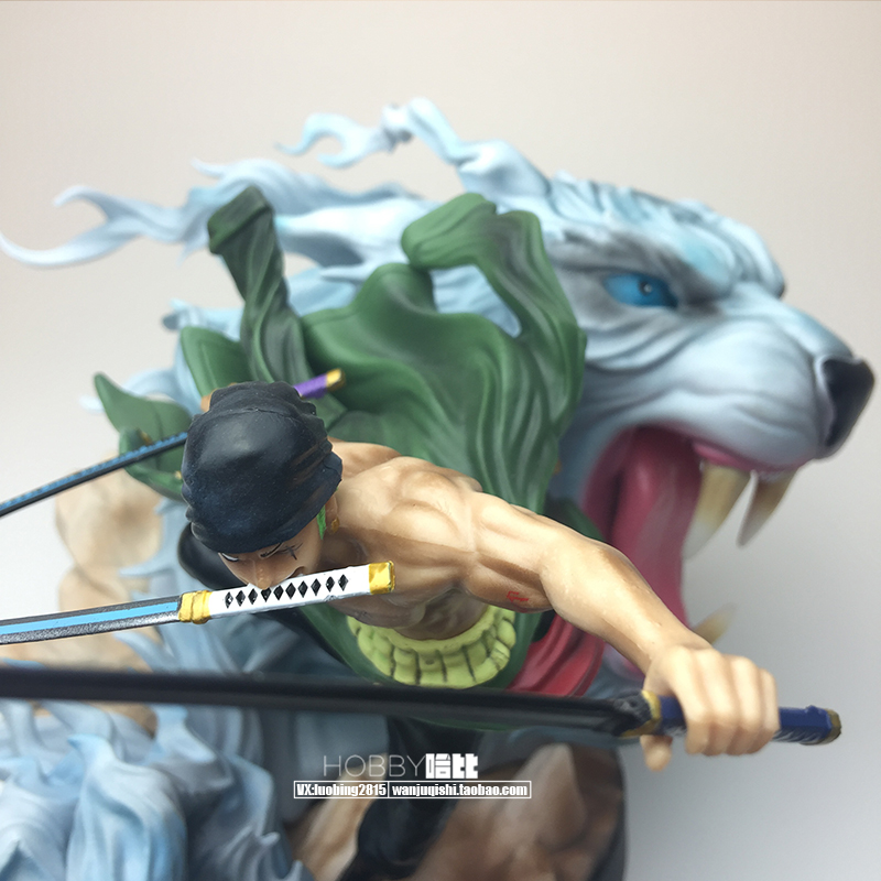 海贼王霸气大号索隆极虎狩GK手办场景像摆件景品高清大图