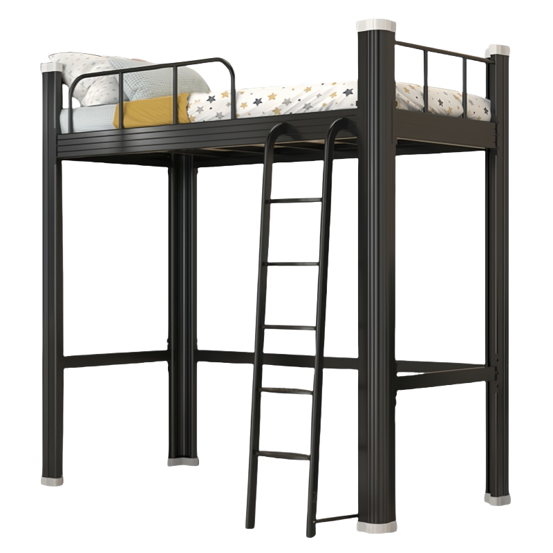 珂洋 公寓床 1米(黑色) 张高清大图