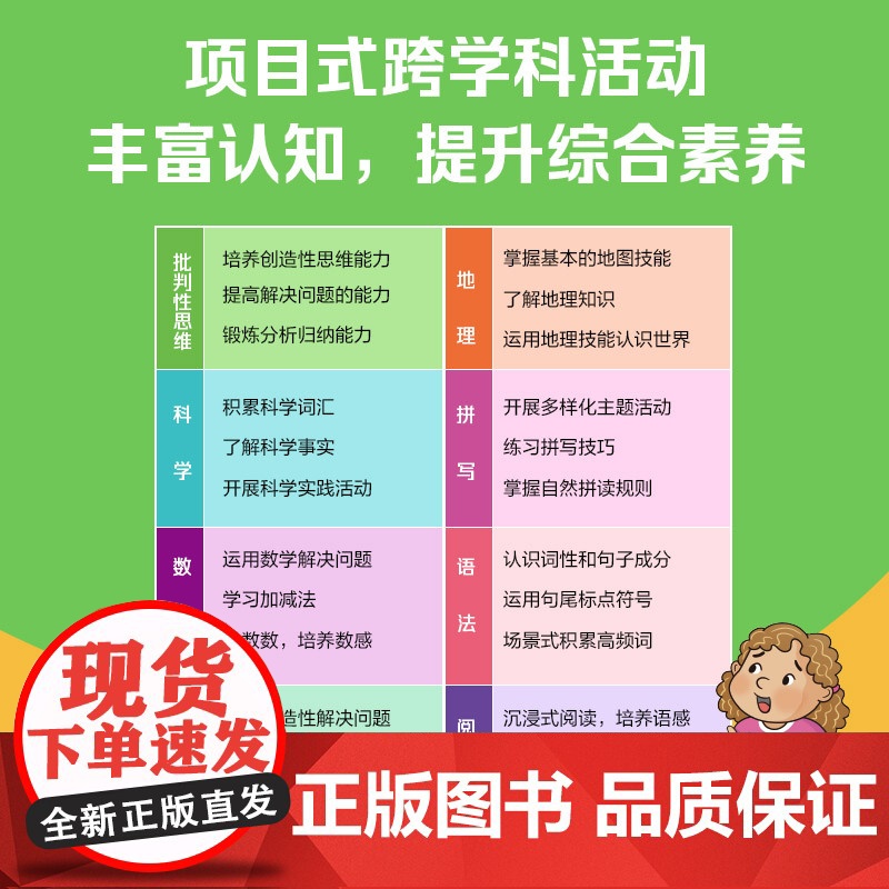 技能铅笔刀全科突破. 基础级(全8册)2-9岁幼儿学前儿童启蒙阅读书籍读物可点读中英双语幼小衔接学习科学数学地理拼写语法高清大图