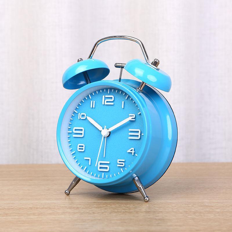 铭侣大立体数字学生走时闹表儿童床头简约夜光创意懒人闹钟