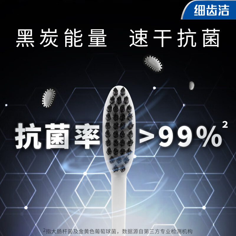 狮王(Lion)细齿洁0.01炭能量护龈牙刷6支软毛 颜色随机发货高清大图