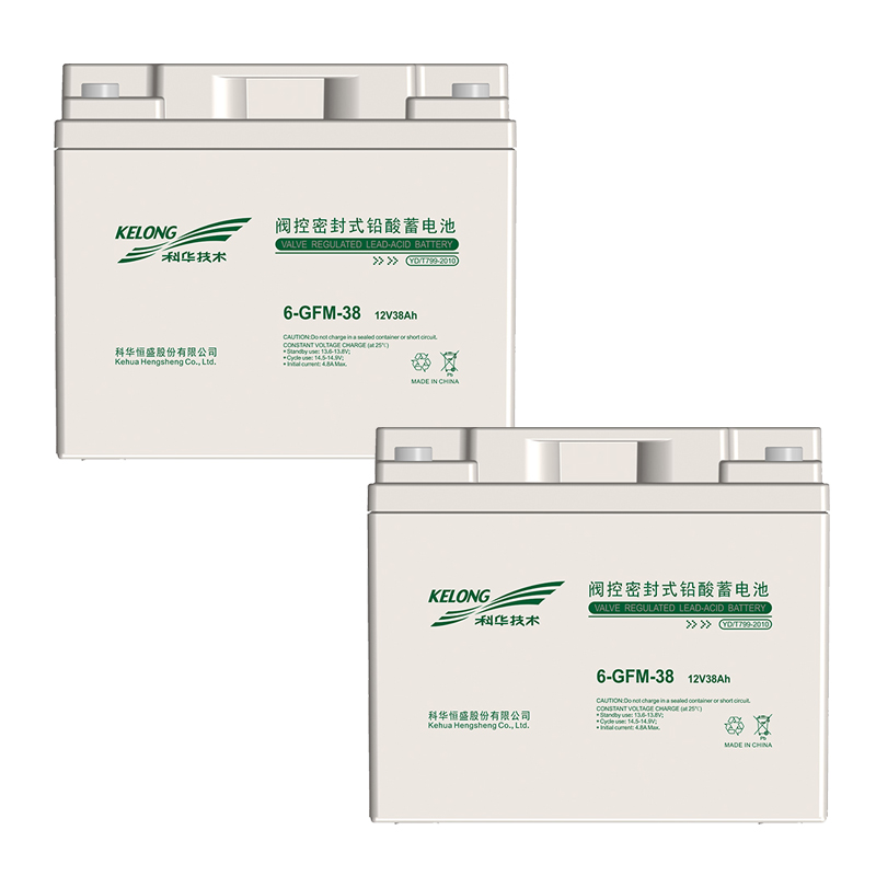 科华技术 KELONG UPS蓄电池12V38AH 6-GFM-38/块高清大图