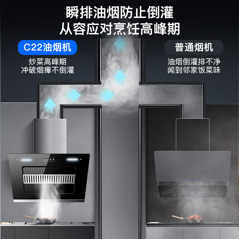 欢呼好太太抽油烟机侧吸式家用抽油烟机710mm小尺寸单烟机厨房小户型公寓吸烟机酒店出租房用小型吸油机高清大图