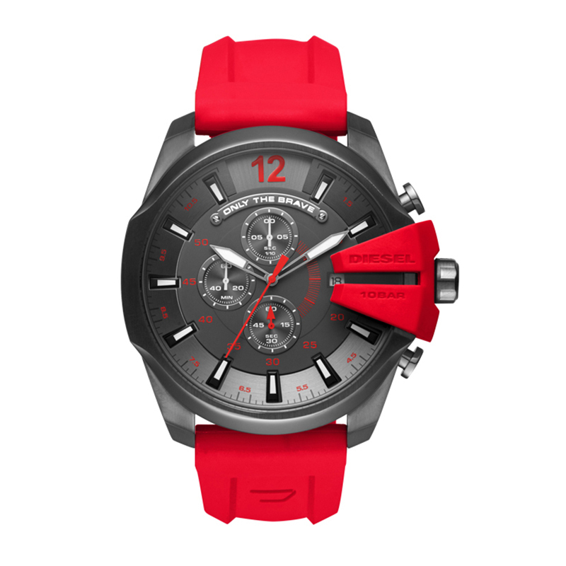 迪赛diesel手表chief军官系列三眼计时腕表dz4427