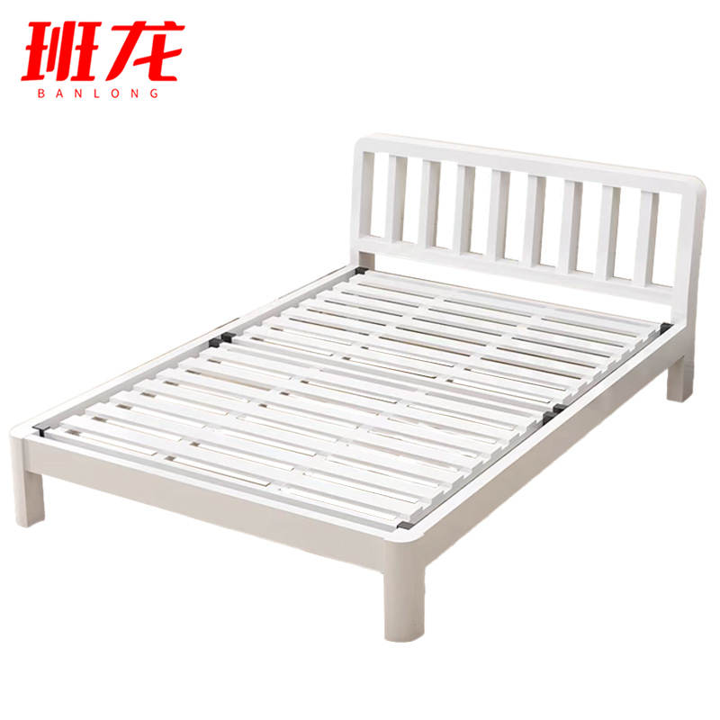 班龙床150*200cm白色张高清大图