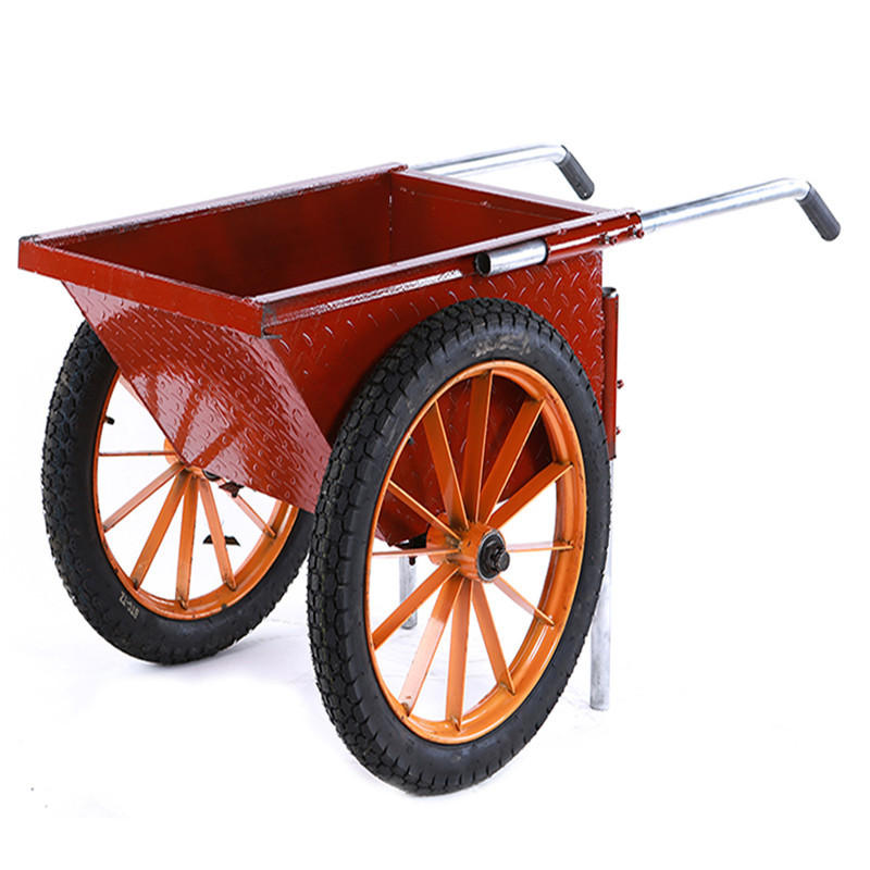 工地加厚钢板两轮手推车 2.5厚 实心轮手推车