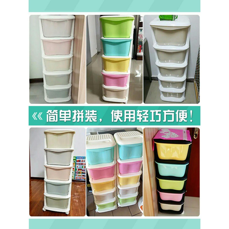 家用大号多层收纳箱抽屉式塑料整理箱收纳盒储物玩具儿童衣服柜子 三维工匠高清大图