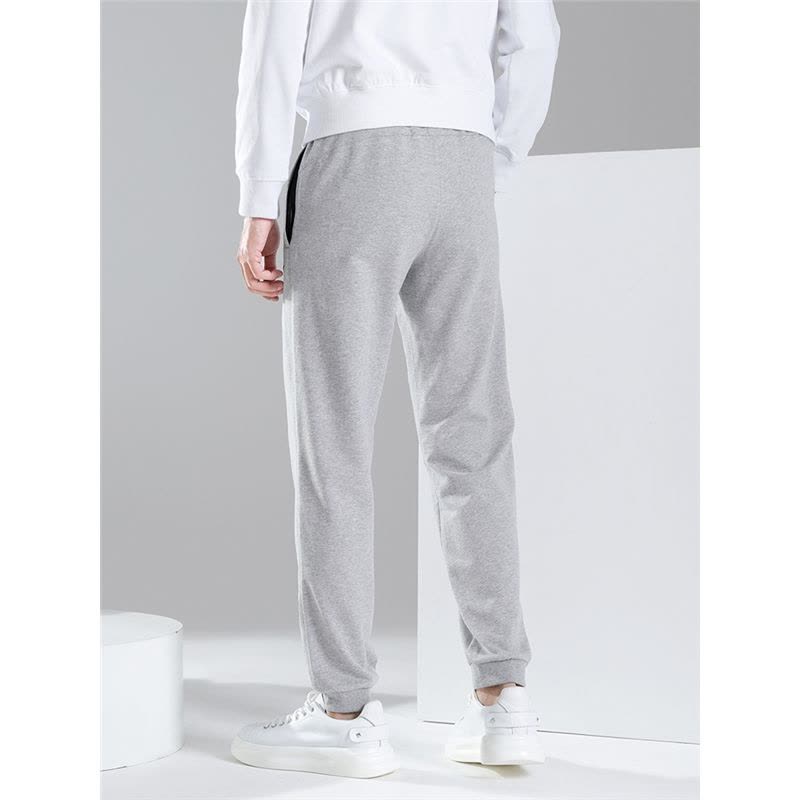 李宁运动裤男春秋 宽松束脚灰色卫裤跑步健身训练休闲裤子长裤图片