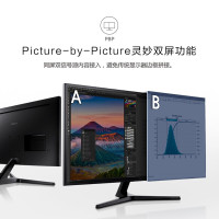 三星(SAMSUNG)U32H850UMC 31.5英寸4K/UHD高分 QLED量子点 爱眼旋转升降 FreeSync PS4液晶电脑显示器 (HDMI*2+DP))