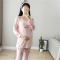 迪鲁奥(DILUAO)春夏孕妇睡衣莫代尔月子服套装夏季产后外出哺乳衣喂奶家居服大码