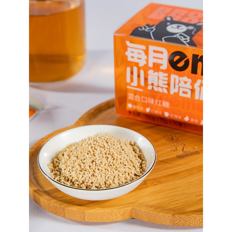 食在自然速溶红糖姜茶大姨妈姜汁甘蔗红糖水送女友颗粒小包装