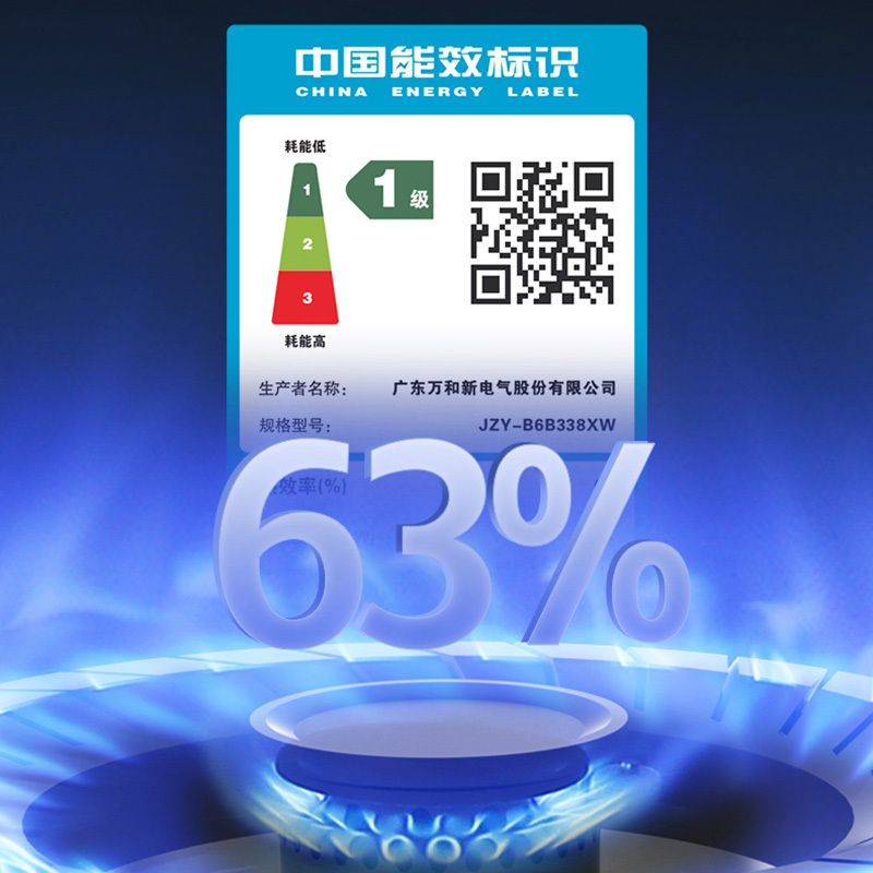 万和(Vanward) 一级能效 天然气灶具 煤气灶双眼灶 台式灶具嵌入式灶两用 燃气炉具自营 JZT-B6B338XW