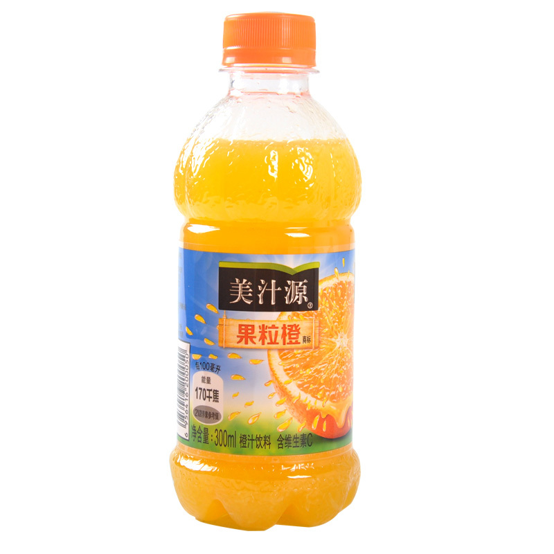 美汁源果粒橙300ml *8瓶 迷你瓶