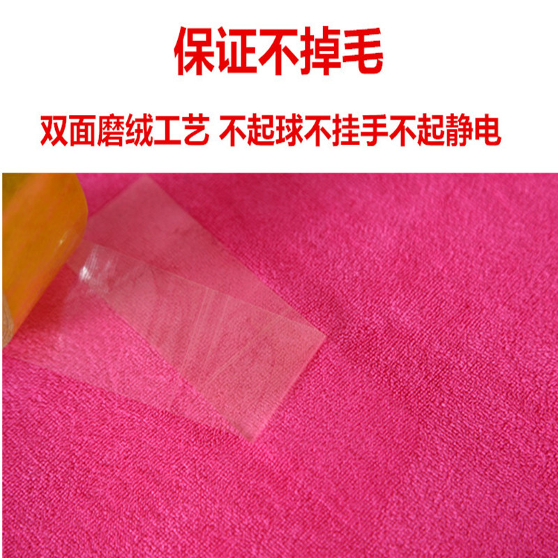 10条院毛巾绿理发店包头干发巾柔软加厚吸水不毛甩批發定制 三维工匠 包边加厚驼色 35x75cm高清大图