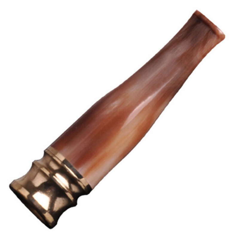 大将军牦牛角过滤烟嘴 短芯短款可拆洗 细烟两用双重循环过滤咀粗