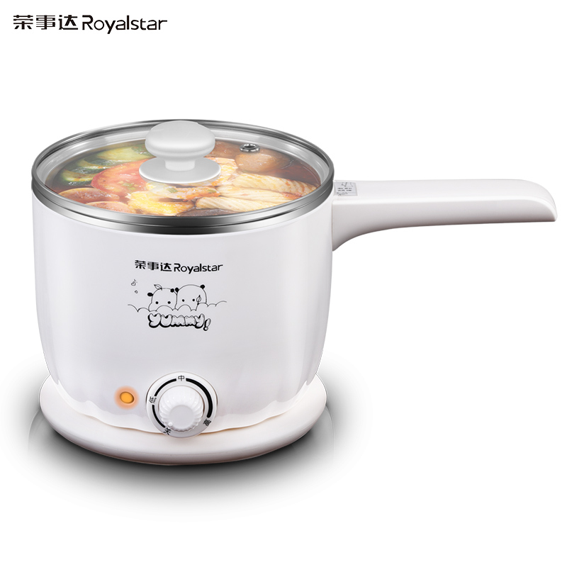 荣事达(Royalstar)电煮锅RHG-MN1206C多功能电热锅学生宿舍煮面锅电火锅1.2L迷你电煮锅
