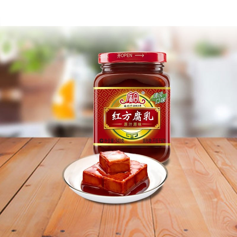 [苏宁易购超市]广合 红方腐乳(原汁原味)340g