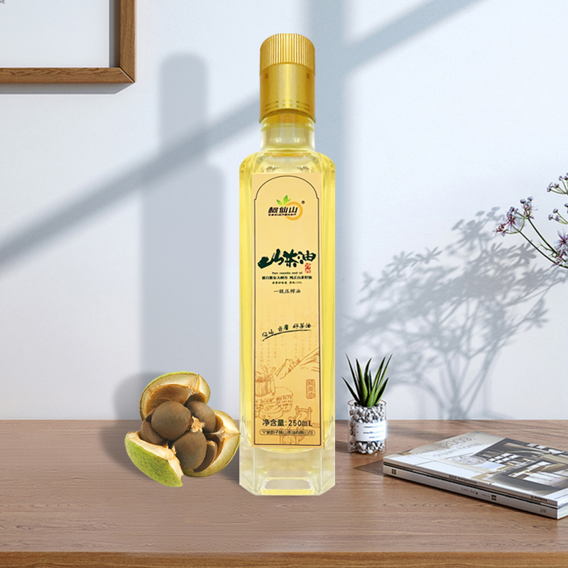 柯仙山纯正山茶籽油食用油山茶油250ml瓶装物理压榨家用婴儿护肤高清大图