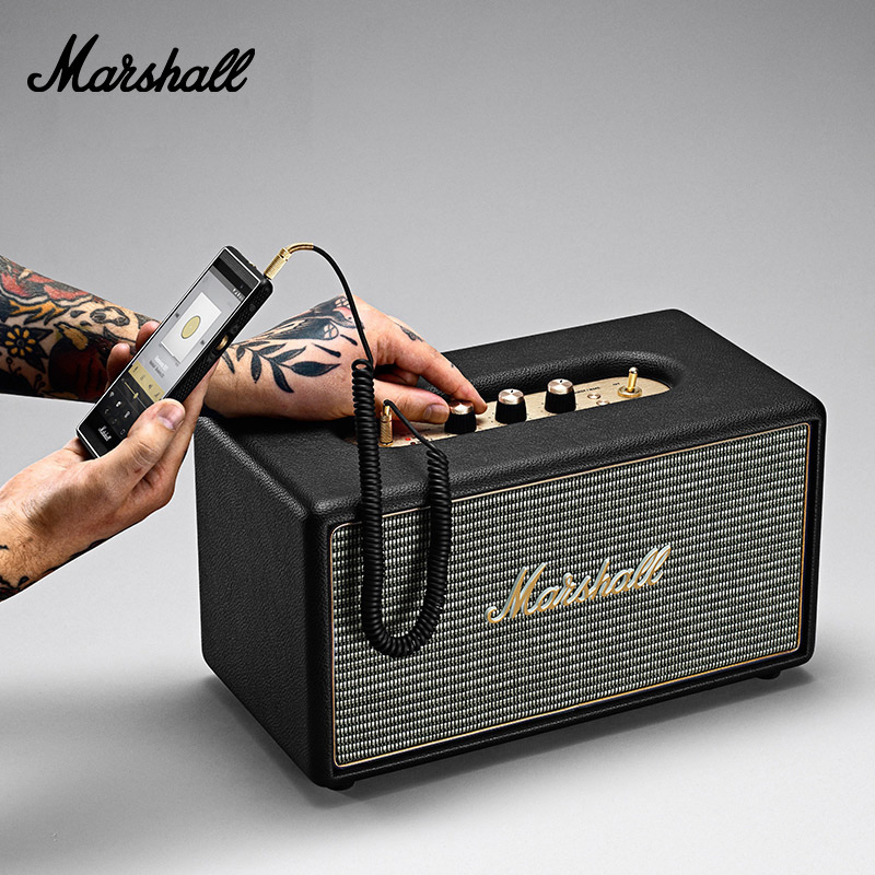 马歇尔(Marshall) STANMORE BLUETOOTH 无线蓝牙音箱马勺摇滚重低音 黑色