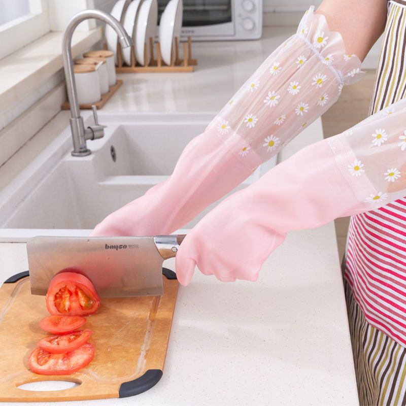 手套女冬季家务保暖洗碗洗衣服手套防水耐用不伤手加绒加厚用不烂