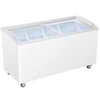 海尔(Haier)冷柜SD-519C 385升卧式冷冻展示柜冰柜 单温雪糕冷柜 速冻冰柜超市商用雪柜弧面玻璃门 四个货蓝