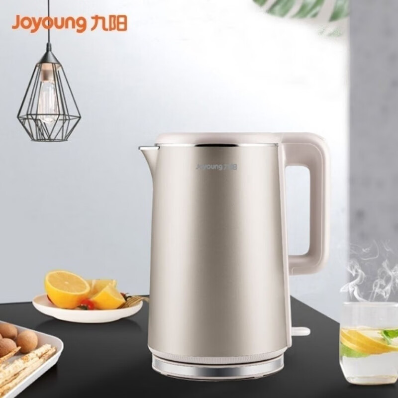 九阳电水壶自动断电家用电热水壶烧水壶金色k17f10
