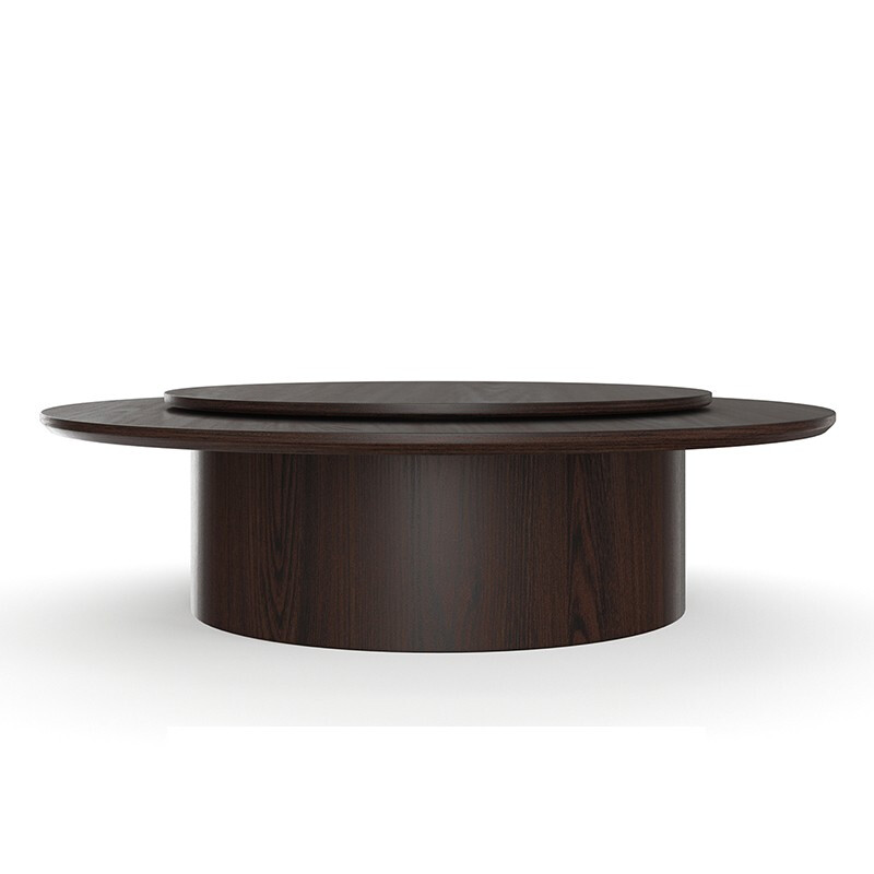 德诚和新中式手动圆形大餐桌R1.8米DCH-XZS180款R1800*750mmH张高清大图