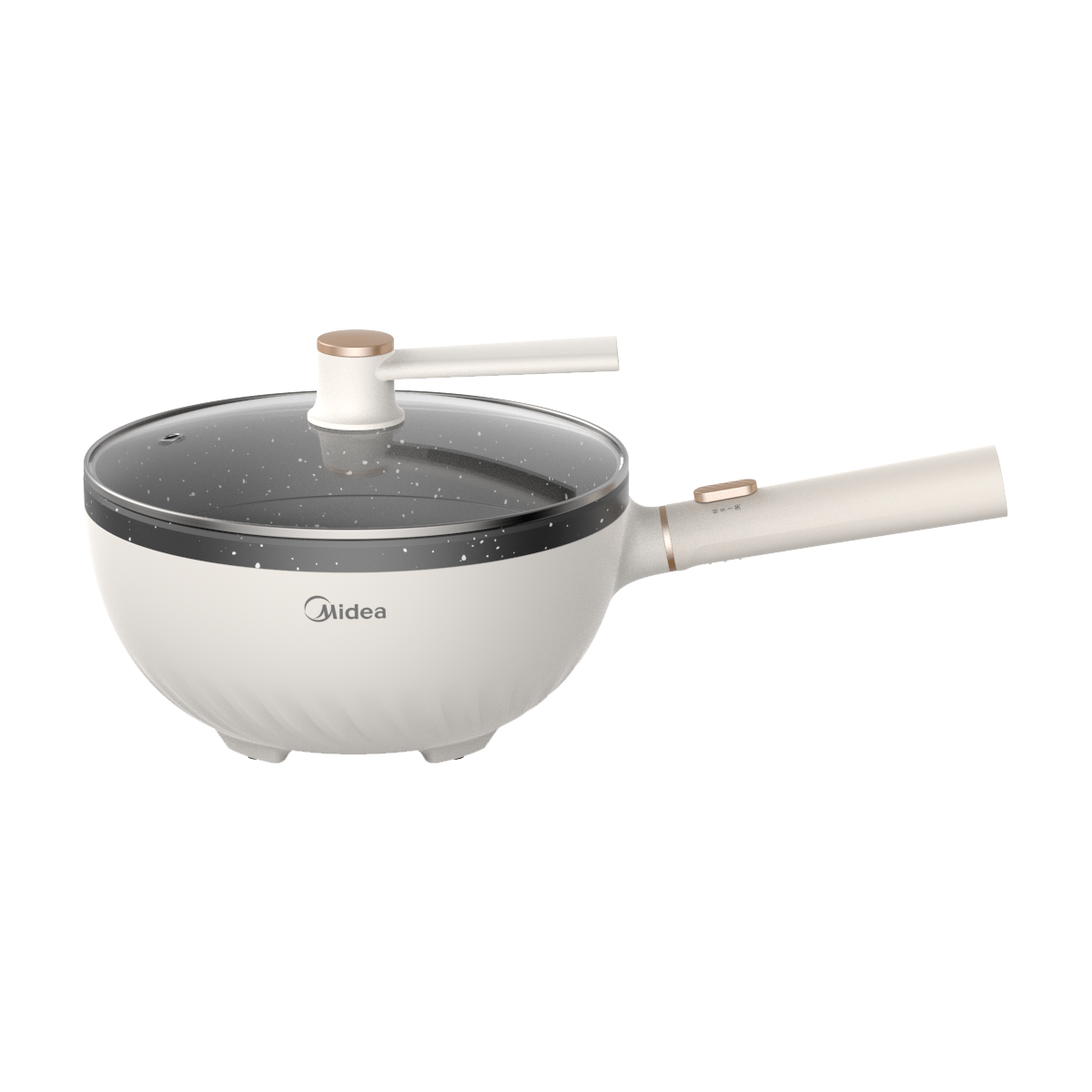 美的(Midea)电炒锅电煮锅电蒸锅家用电火锅电热锅多功能4L小电锅煎炒炖煮泡面不沾多用途锅 MC-HGE2811C