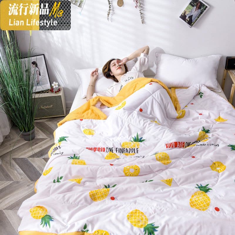 洛卡棉空调被夏凉被薄款夏季被子单人学生双人薄被子春秋被芯可机 三维工匠图片