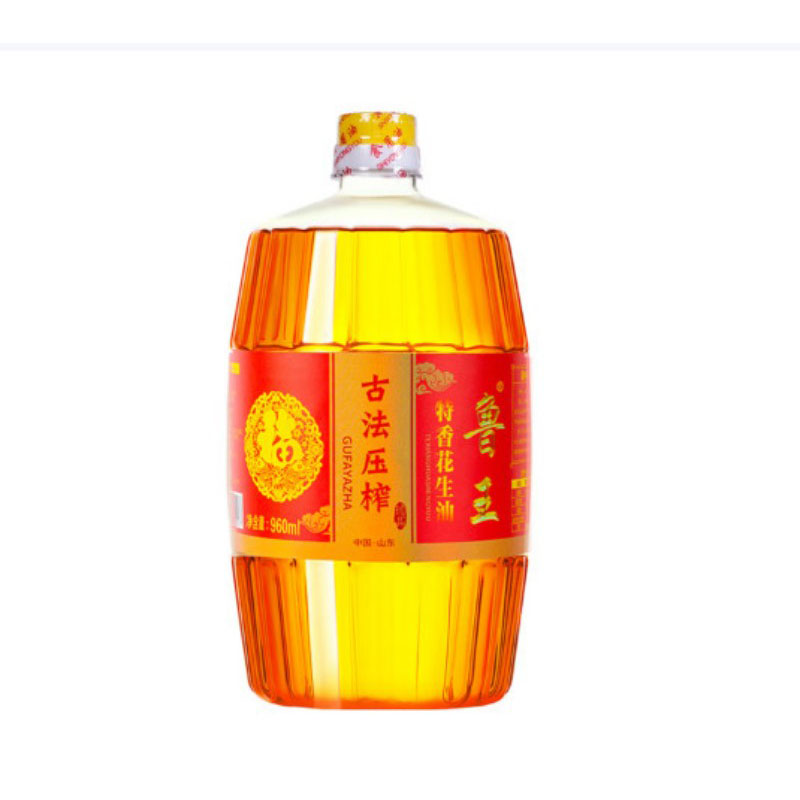 鲁王 古法压榨特香花生油 960ml LW0011 单位:桶