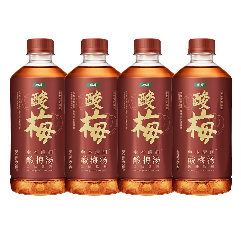 怡宝 至本清润酸梅汤450ml*4瓶装