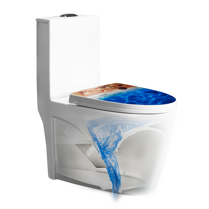 排翻板式马桶节水防臭防堵塞直落式超漩翻斗式坐便器防冻裂小户型坐厕